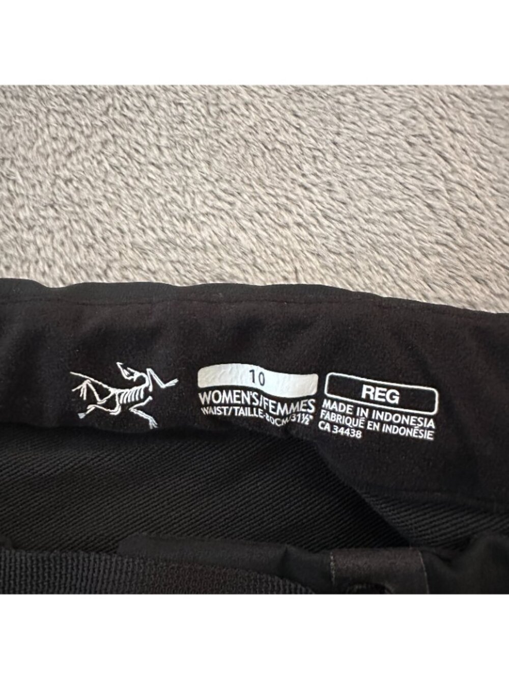 Arc'teryx Gamma AR Black Pants Women's 10 Straight Leg - Picture 3 of 9